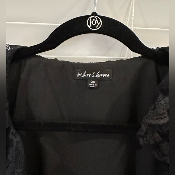 FOR LOVE AND LEMONS BLACK GOING OUT TOP- FUN, FLIRTY, FLATTERING - Picture 3 of 6
